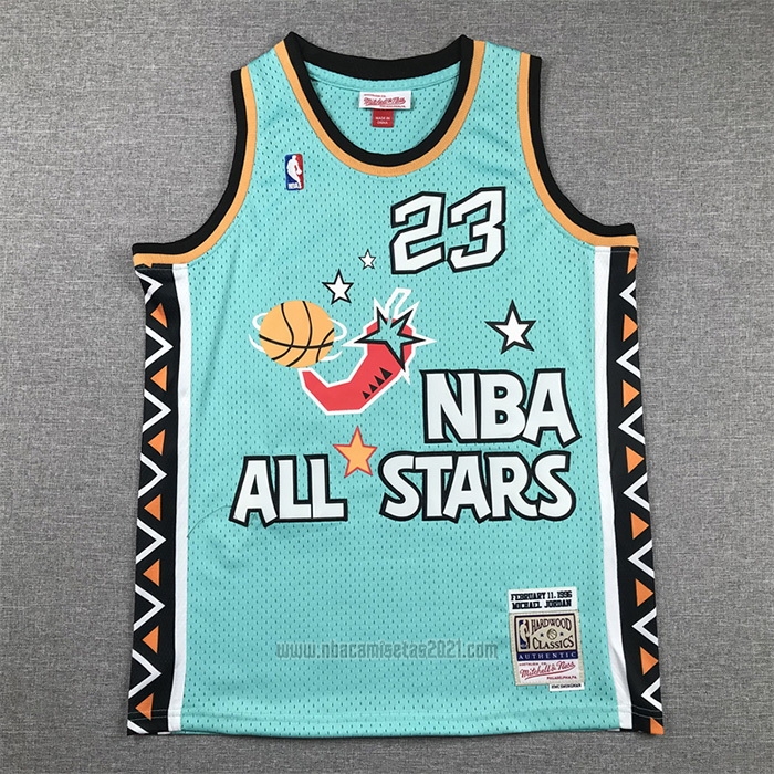 Camiseta Nino All Star 1996 Michael Jordan #23 Verde
